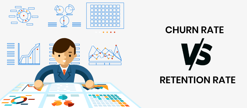 churn rate vs retention rate